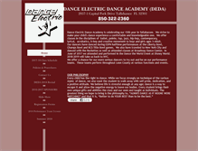 Tablet Screenshot of danceelectricdance.com